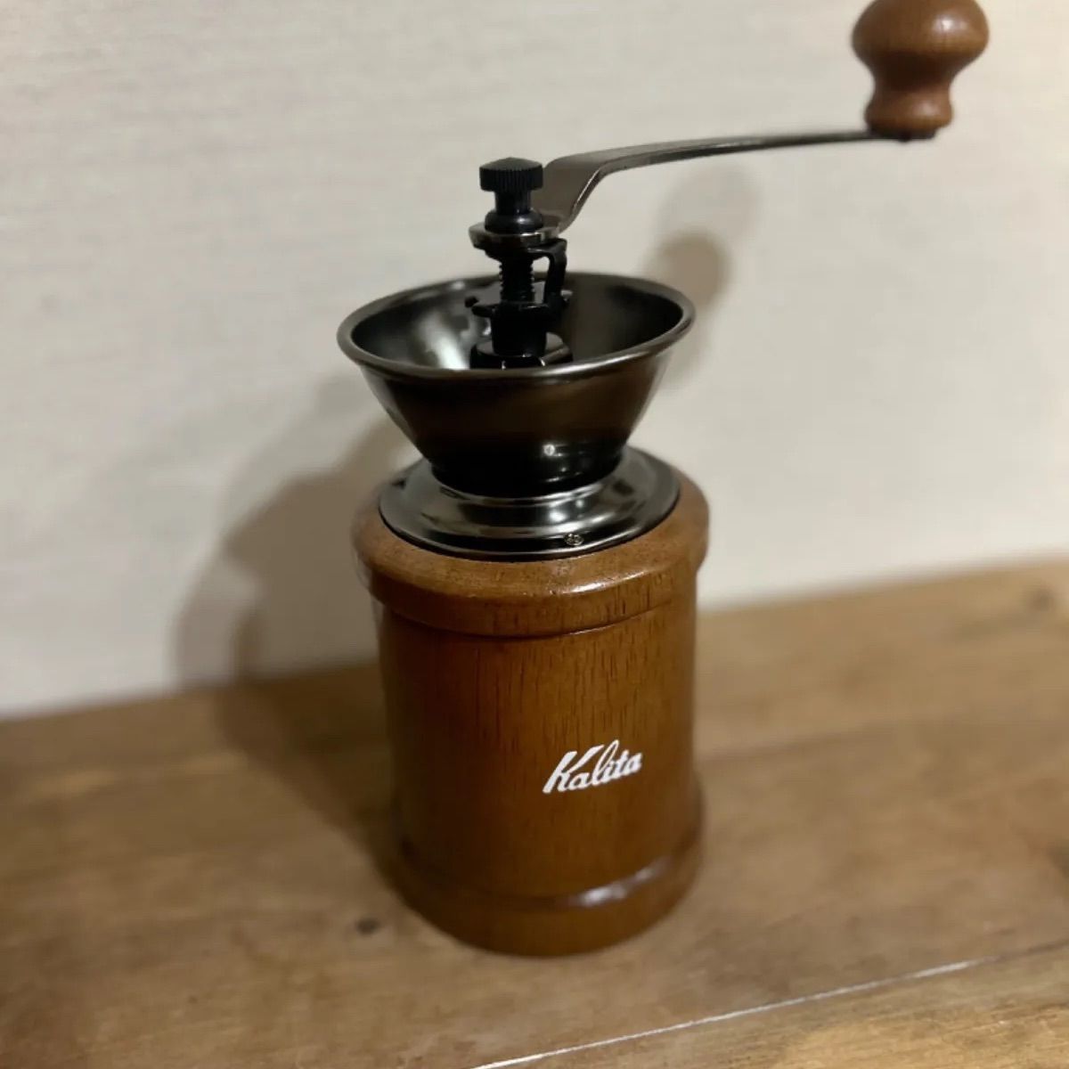 Kalita カリタ コーヒーミル KH-3AM 木製 手挽き 手動 アンティーク コーヒーグラインダー 小型 アウトドア キャンプ 挽き目調整可能  - メルカリ