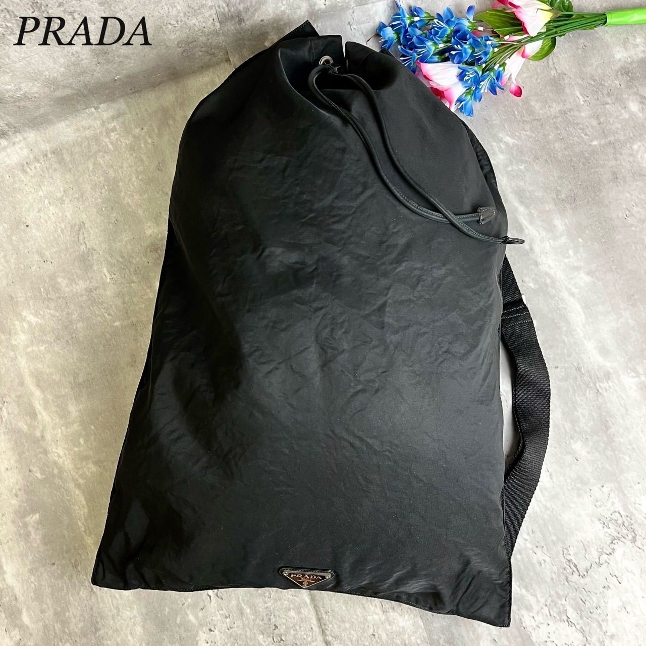 良品PRADA プラダリュックサックバックパックブラック黒ナイロン
