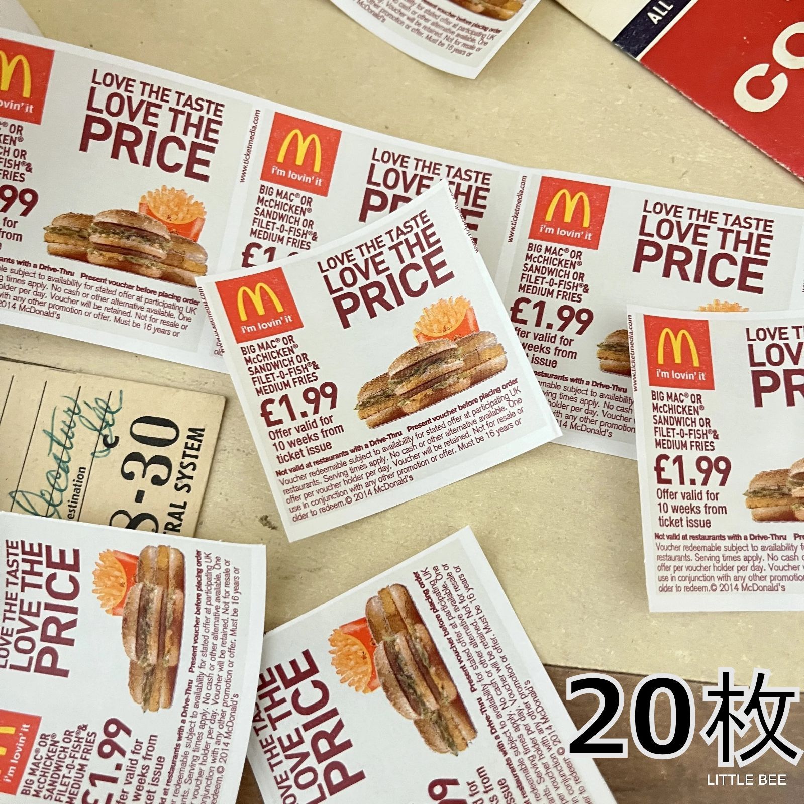 ビンテージ マクドナルド ロールチケット 【公式通販】