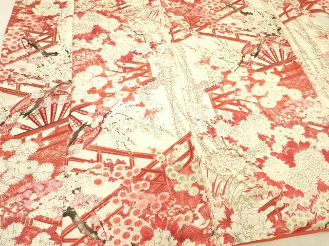 平和屋着物□豪華振袖 浜松草花文 暈し染め 金彩 正絹 逸品 CAAR2879yc