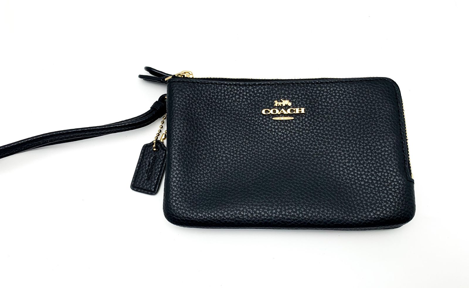 COACH コーチ 黒 ブラック レザー ポーチ 小物入れ COACH ウエスト  