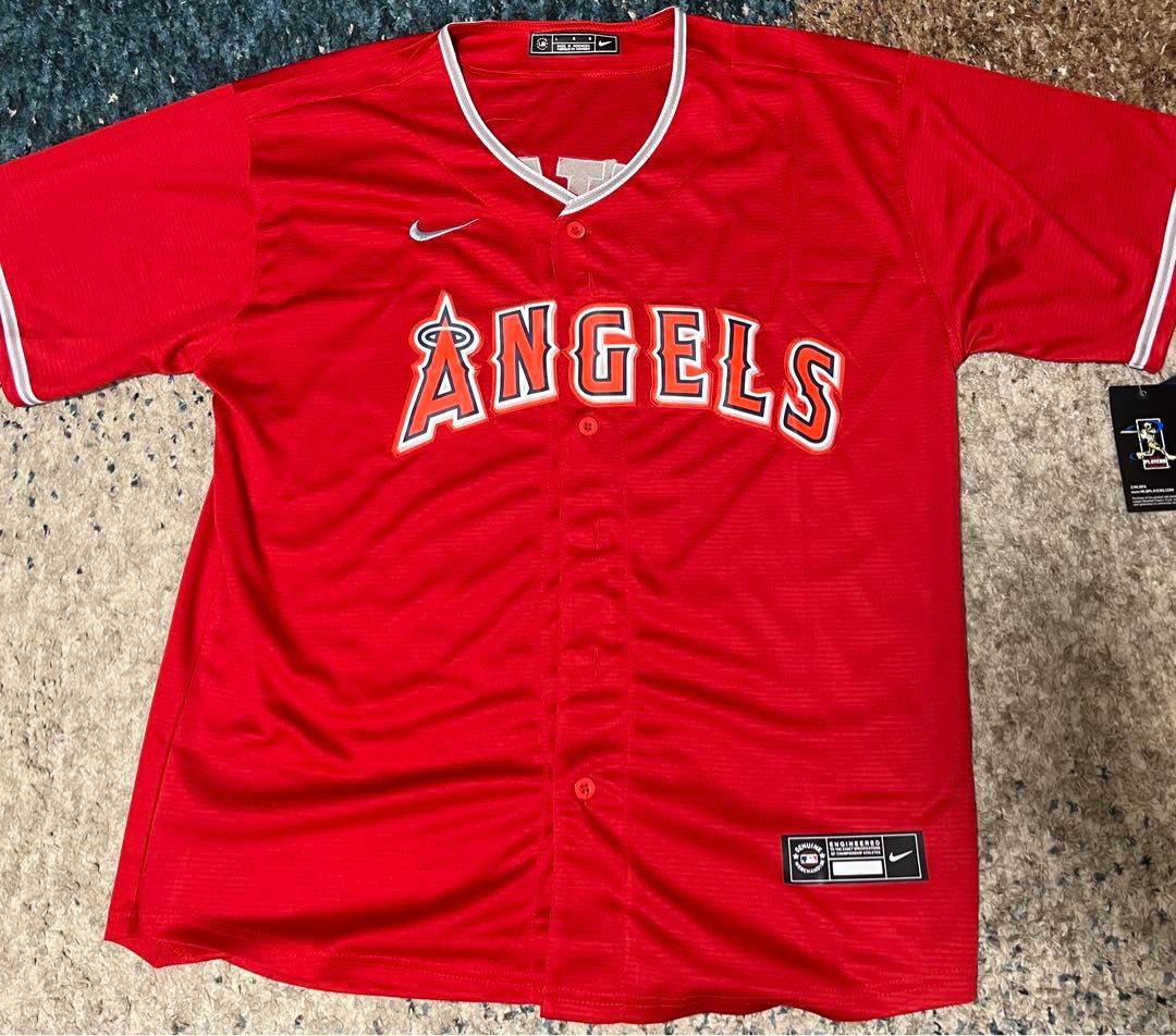 新品 大谷翔平 ユニフォーム 野球 MLB エンゼルス レッド - メルカリ