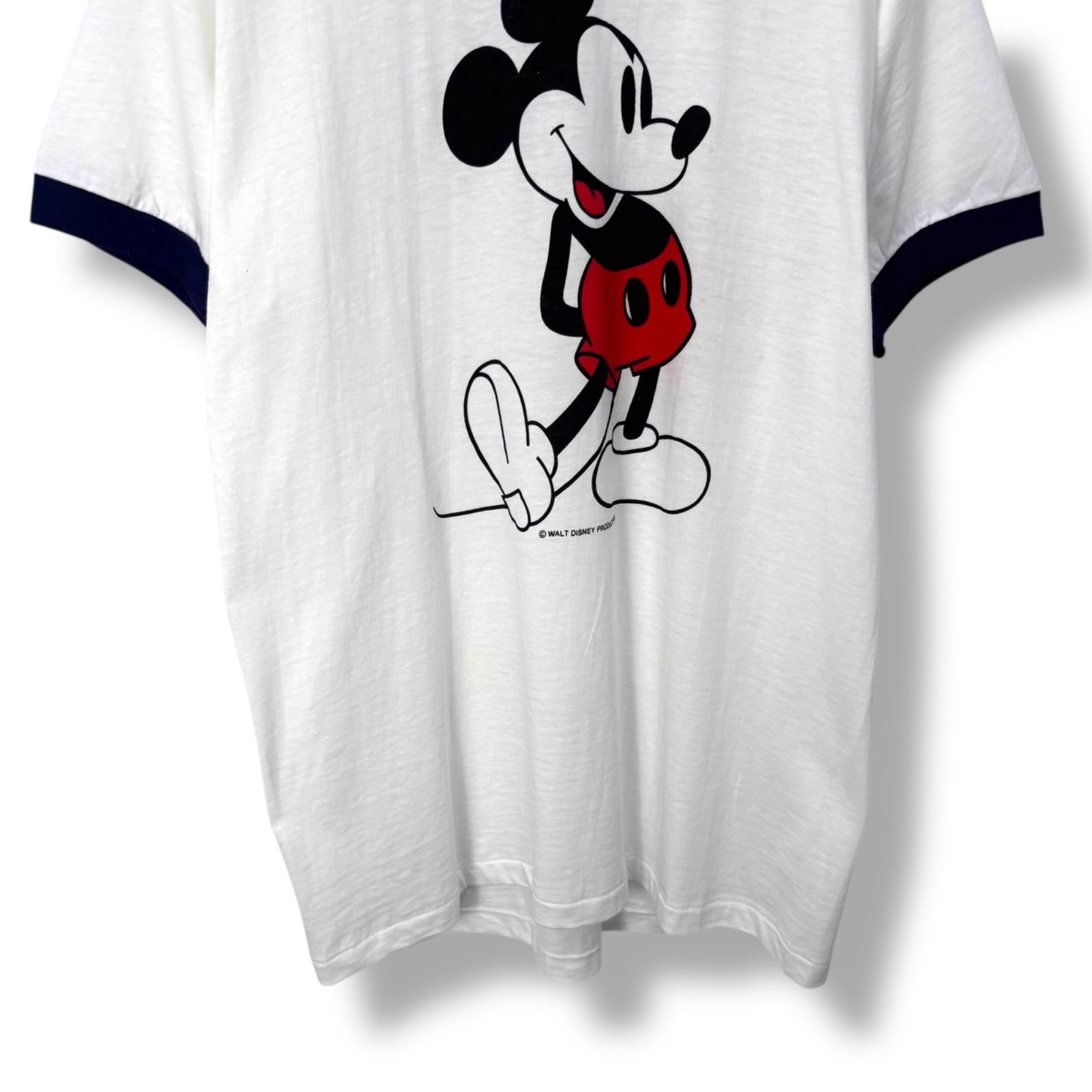 Special】 70s DEAD STOCK Mickey Mouse Disney Print Ringer T-Shirt