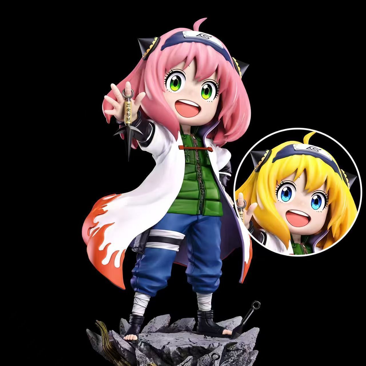 バンプレスト アーニャcos波風ミナト Q版フィギュア インテリア装飾 コレクションギフト