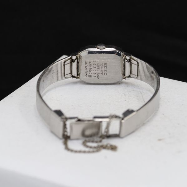 【稼働/良品】SEIKO クオーツ 1421-5640 レディース腕時計 稼働 セイコー 1421-5640 QZ シルバー文字盤 レディース腕時計