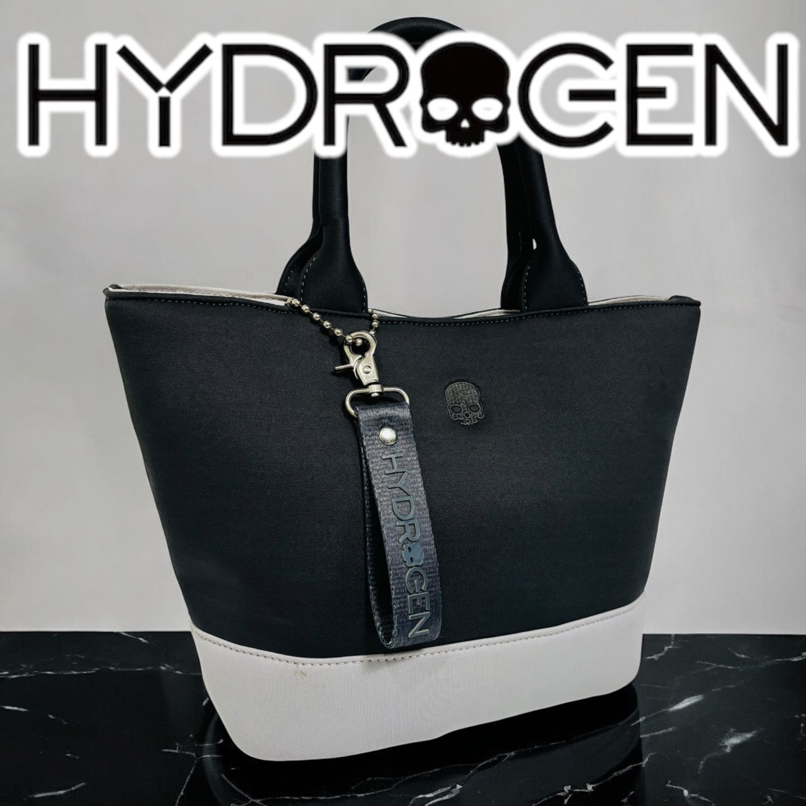 ハイドロゲン HYDROGEN ハンドバッグ TOTE BAG ロゴチャーム付 バイ 