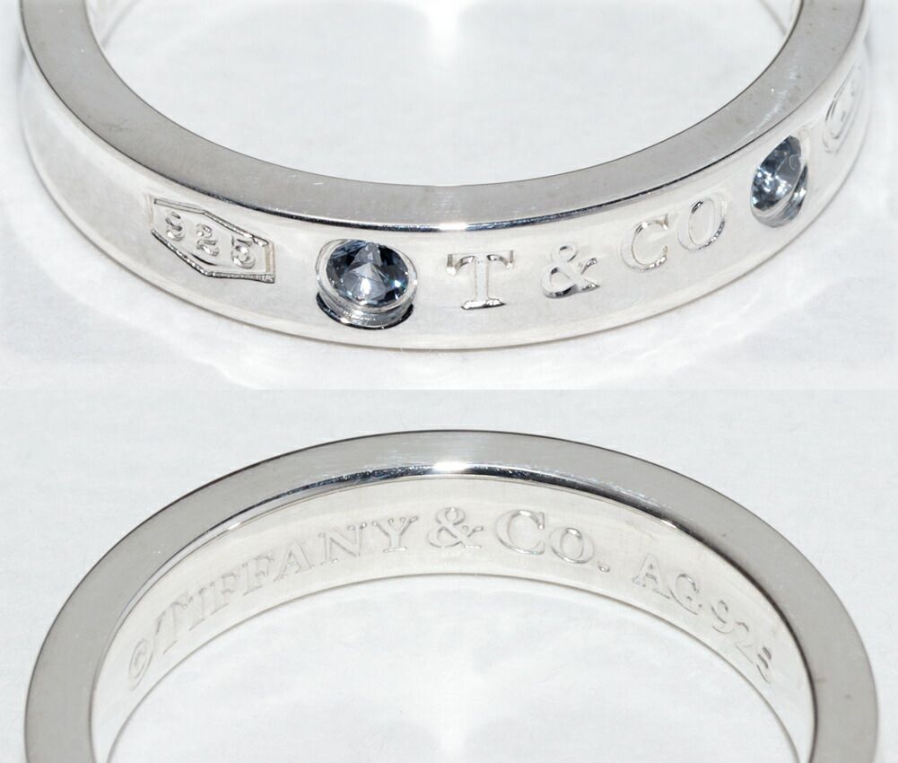 ★SALE★【ティファニー】１８３７　サファイア　２P　ナローリング　１２号 ☆SALE☆【ティファニー】1837 サファイア 2P ナロー リング
