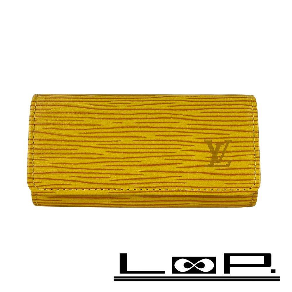 ヴィトン キーケース エピ イエロー LOUIS VUITTON ミュルティクレ4 4