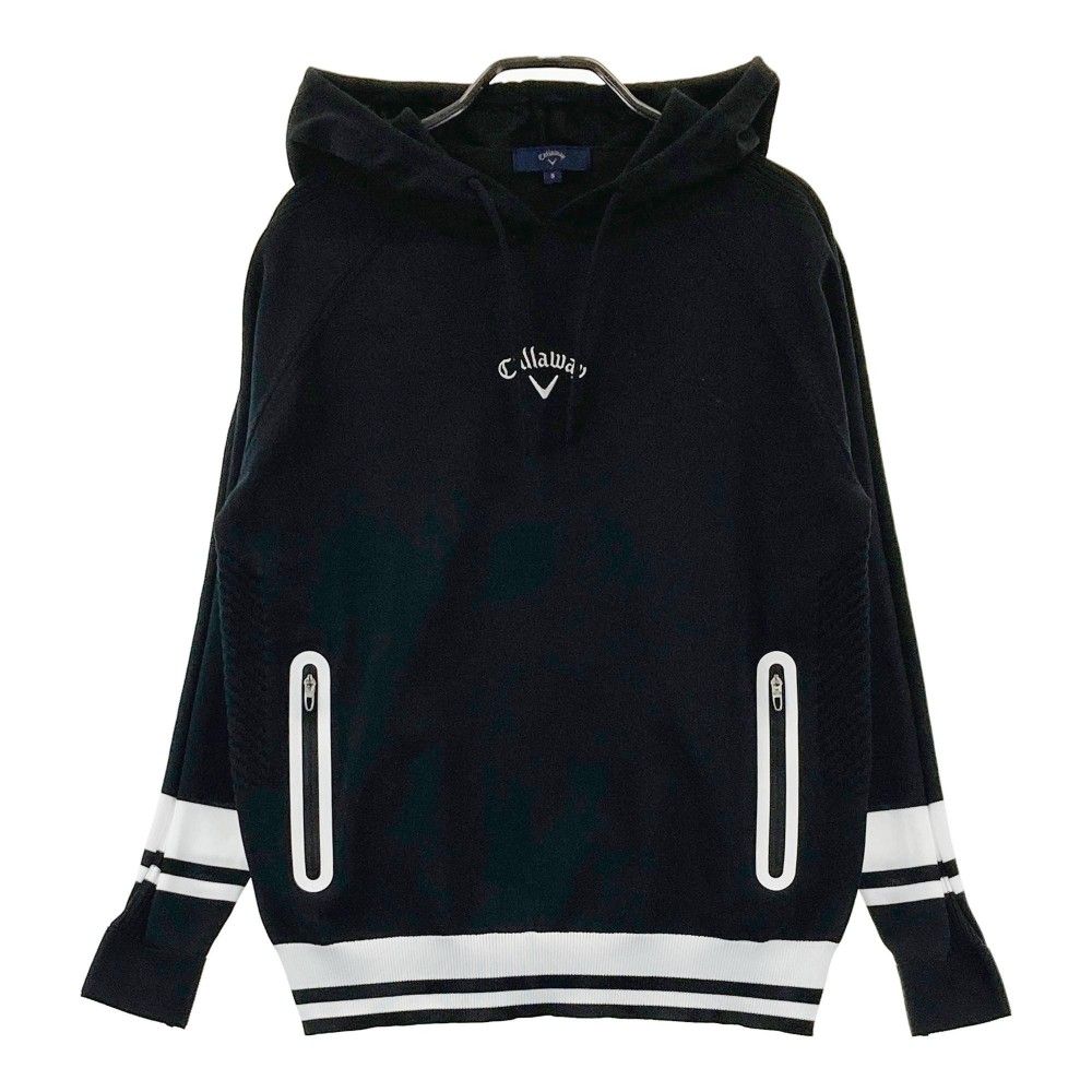 サイズ：L CALLAWAY キャロウェイ  ニットパーカー  ブラック系 [240101435156] ゴルフウェア メンズ ストスト サイズ：L CALLAWAY キャロウェイ ニットパーカー ブラック系