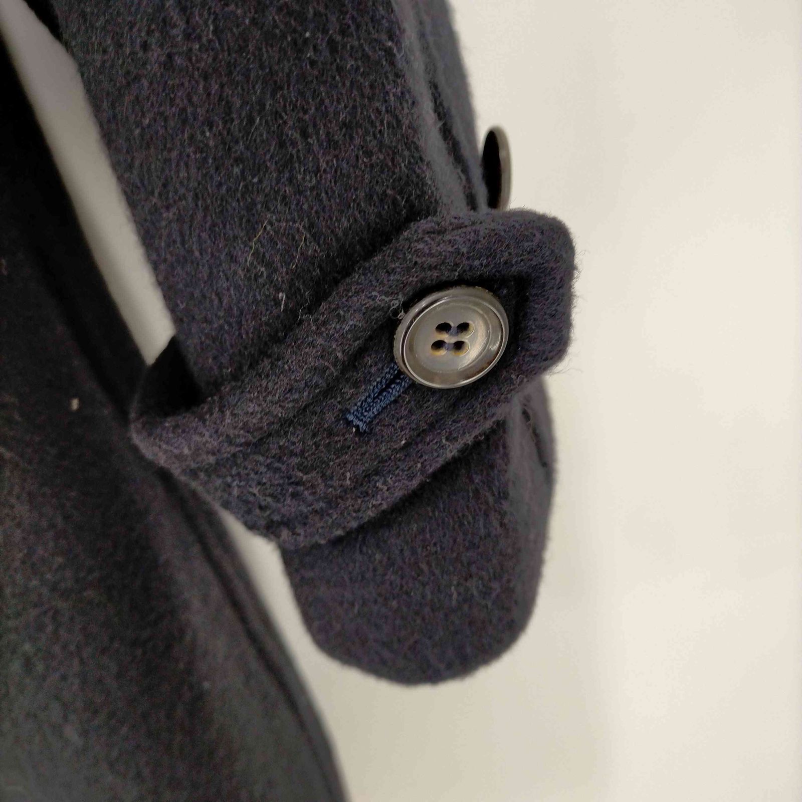 コムデギャルソンオム　80s　AD表記なし　混紡　起毛　ステンカラーコート 未使用 COMME des GARCONS HOMME PLUS 23SS ワイヤー入り ダブル