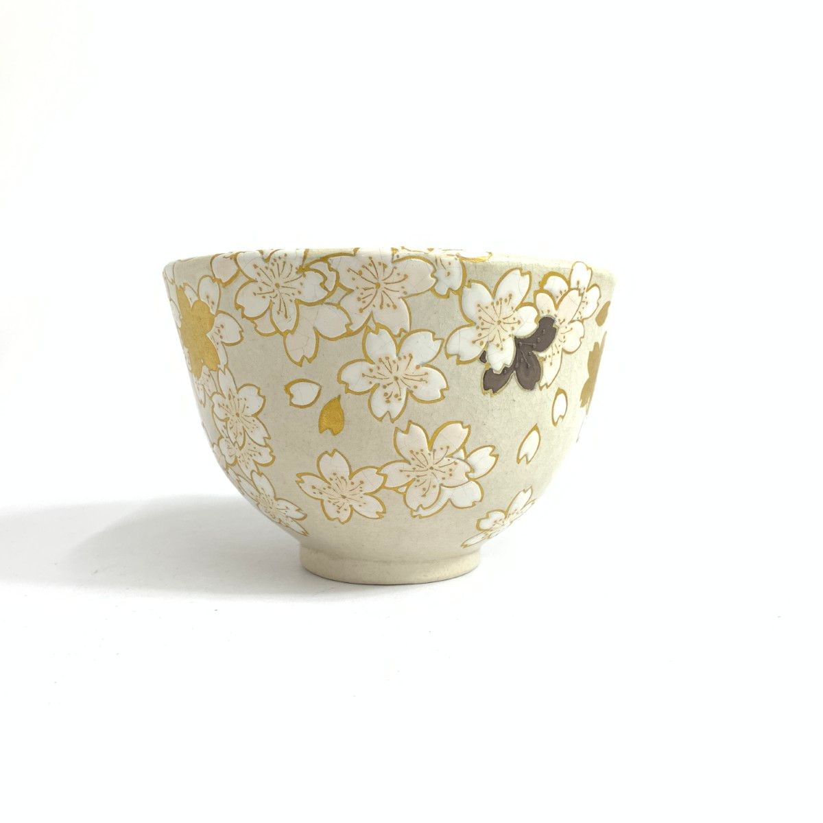 茶道具　山崎窯　浅野紫仙造　乾山写　紅白梅図　香合　共布共箱　V　8302 乾山 山崎窯 浅野紫仙 造 「扇面絵」茶碗 / 裏千家 十五代 鵬