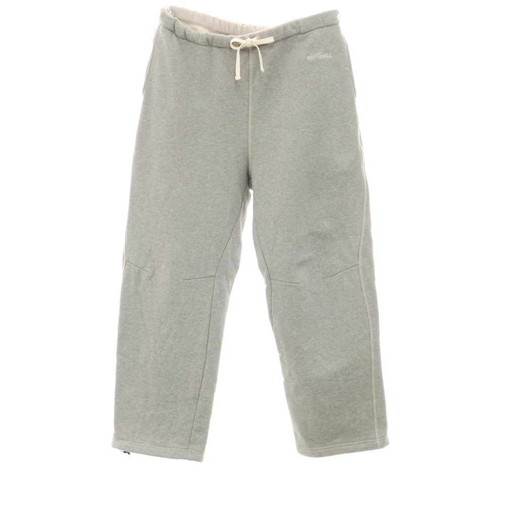【中古】ワイルドシングス WILDTHINGS × THRIFTWEARMARKET u0026 FLEAMARKET TOUrr × Firsthand 2024年秋冬 コットン系 スウェットパンツ ライトグレー【サイズ表記なし（L位）】【メンズ】