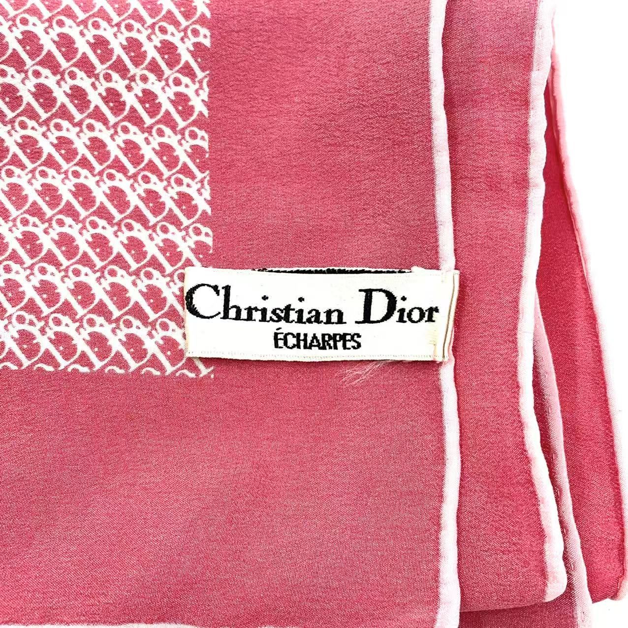 Christian Dior ハウンドトゥース スカーフ Christian Dior ハウンドトゥース スカーフ