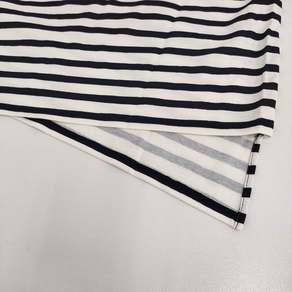 IENA sese 新品 ボーダープリントプルオーバー 定価15400円 ノースリーブ カットソー 25SS ネイビー ホワイト レディース イエナ【中古】5-0908S♪ IENA - IENA sese 新品 ボーダープリントプルオーバー 定価15400円