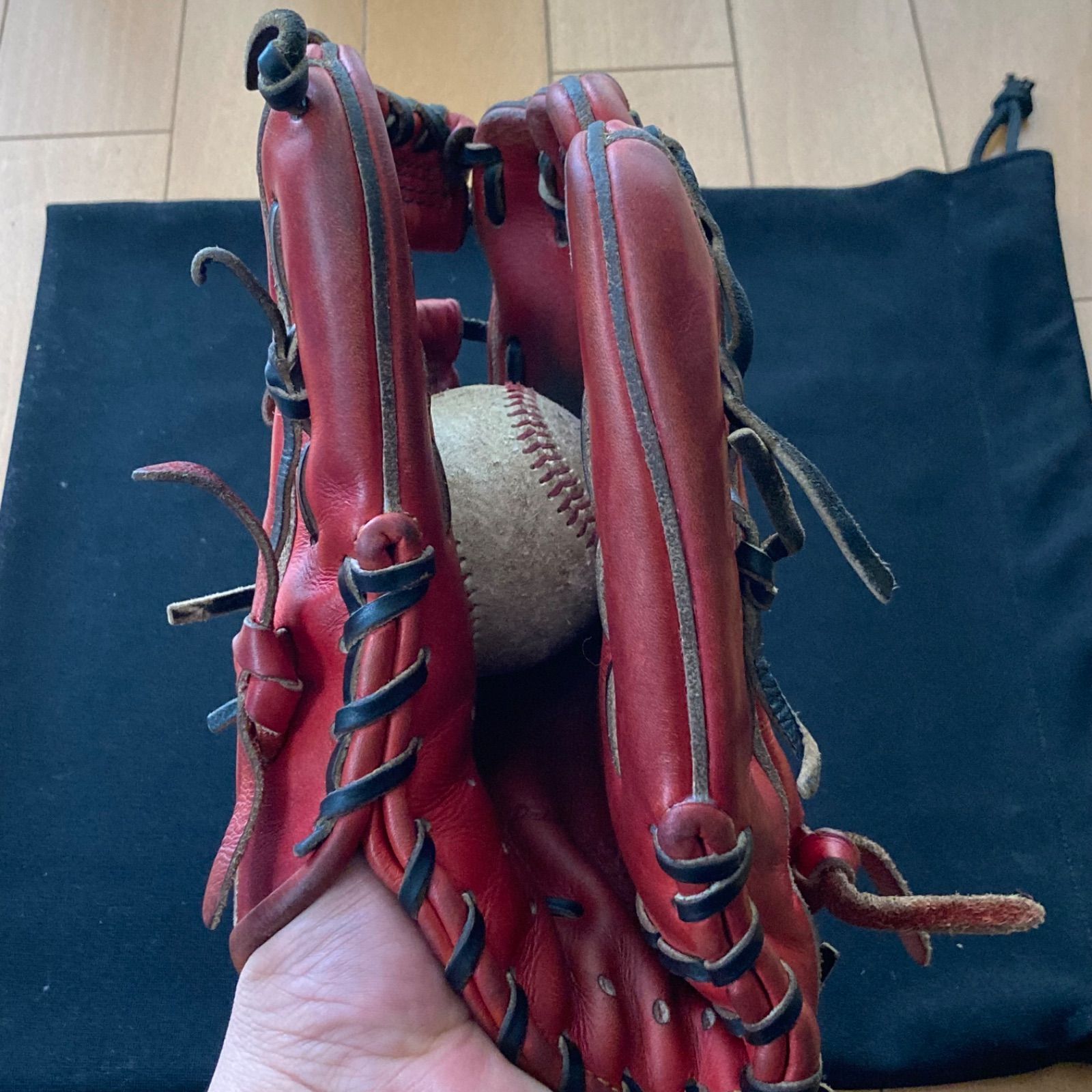 限定色】ZETT PROSTATUS 内野用 硬式グローブ ボルドーブラウン 野球