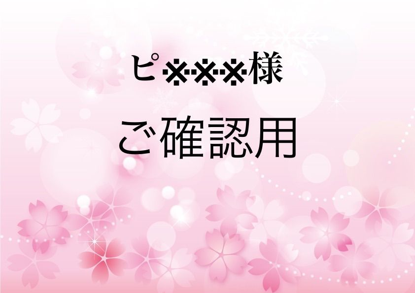 ピ※※※様  専用ページ