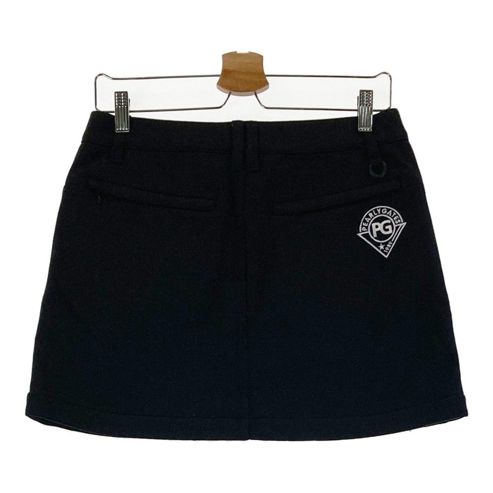 パーリーゲイツ スカート 裏起毛 スカート ネイビー ザウルス 総柄