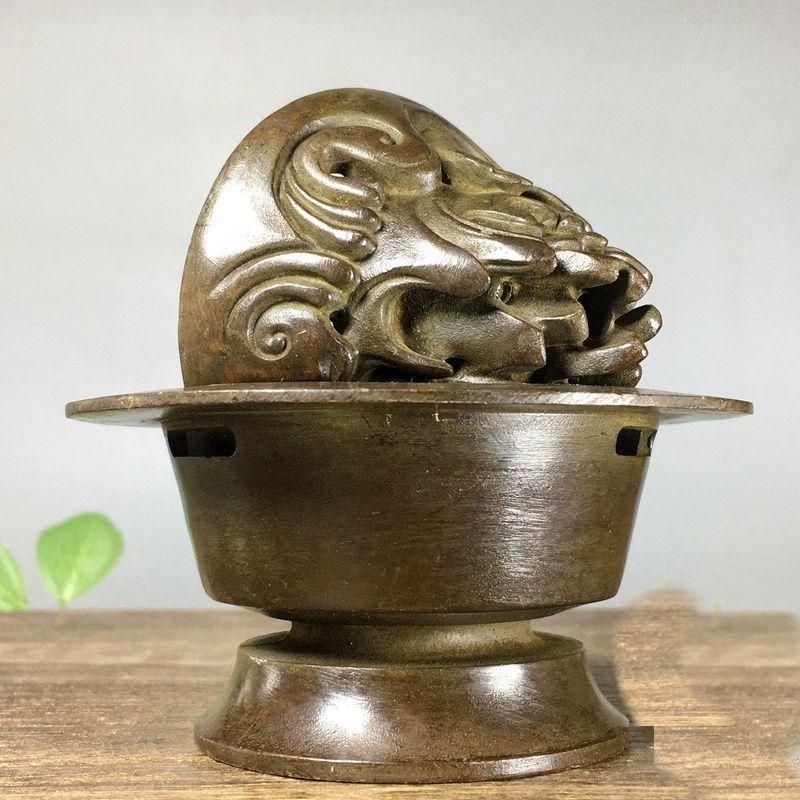 香炉 家庭用盤香炉 室内香炉 檀香炉 銅製品 装飾品 工芸品 置物 銅器 博山炉 室内茶道薫香炉 沈香檀香炉 装飾品 工芸品 置物
