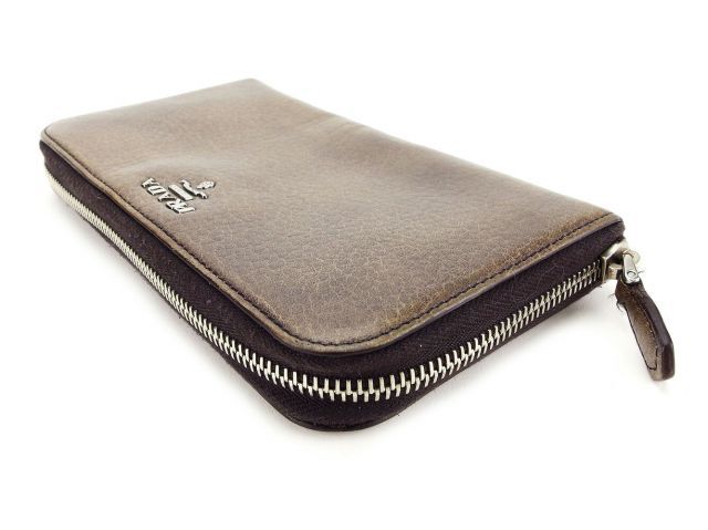 【美品】プラダ　長財布　ラウンドファスナー PRADA（プラダ） 【超美品】プラダ ラウンドファスナー長財布 ブラック