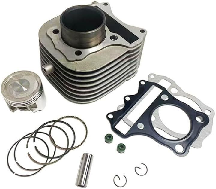Monica James 互換品スズキ アドレス V125 G/S シリンダー キット ボア/内径 53.5mm CF46A CF4EA CF4MA バイク ピストン ピン リング ガスケット ヘッド チューンアップ エンジン バルブ メンテナンス