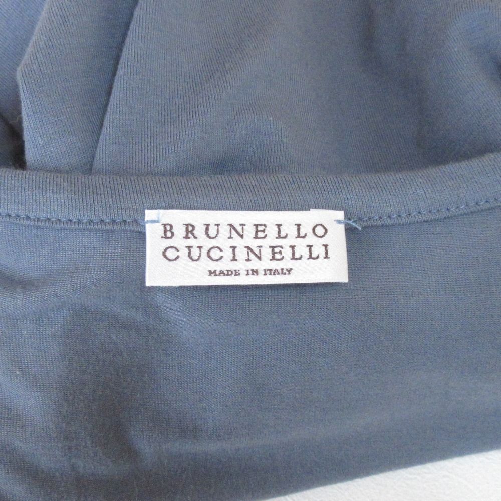 BRUNELLO CUCINELLI　長袖カットソー　ストレッチ　　モニーレ Brunello Cucinelli Ribbed Long-Sleeve Monili Zip-Up Top