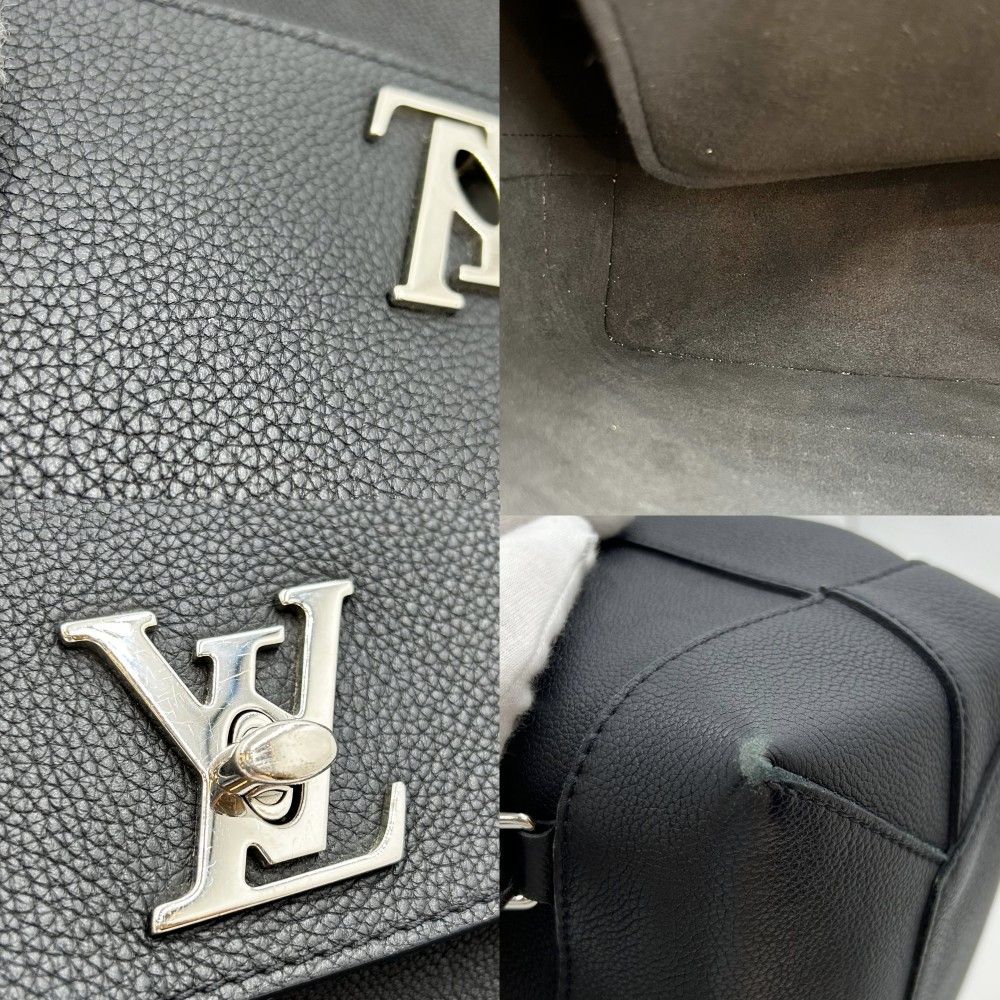 ルイヴィトン リュック レディース ロックミー・バックパック バックパック 鞄 かばん LOUIS VUITTON M41815 トリヨンレザー  ブラック 黒 シルバー金具【中古品】 - メルカリ