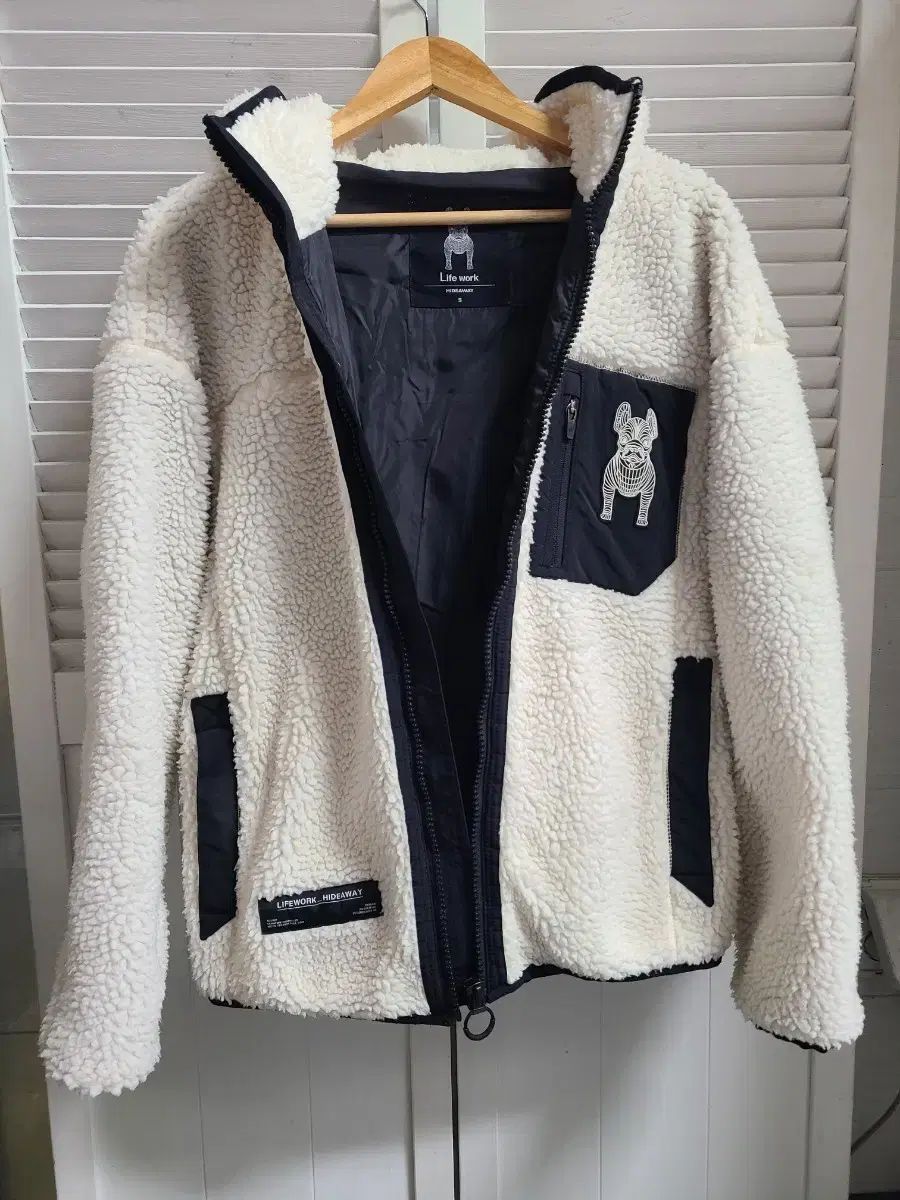 Life Work ライフウォーク ワッペン ボア フリース ブルゾン