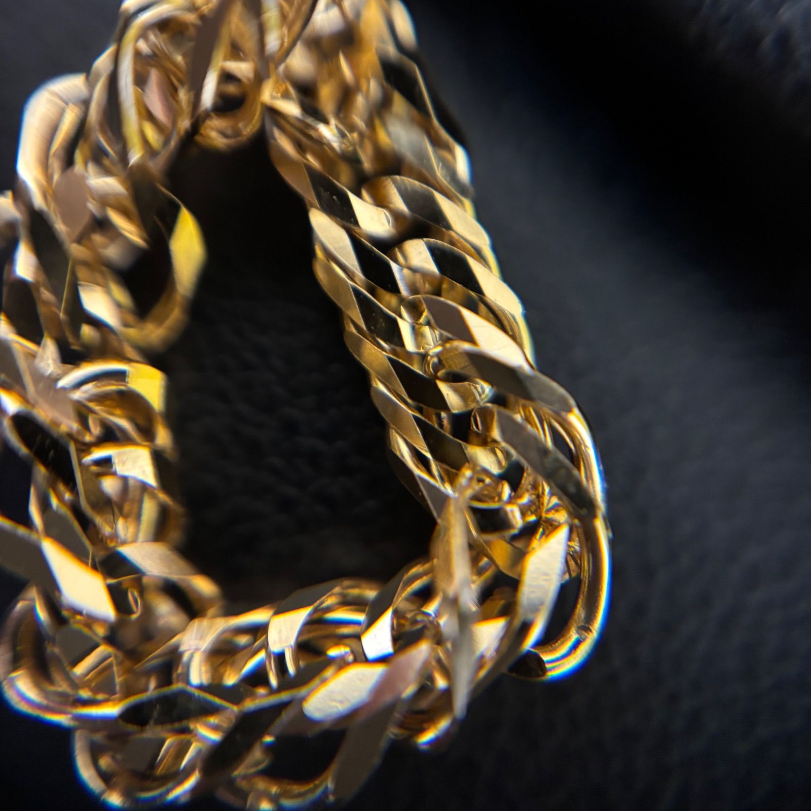 ◎【12面トリプルカット】K18喜平リング 約13号 約2.8g イエロー 