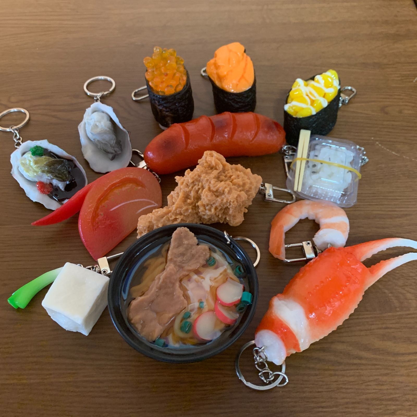 セール☆食品サンプル キーホルダー お寿司 いくら軍艦巻き
