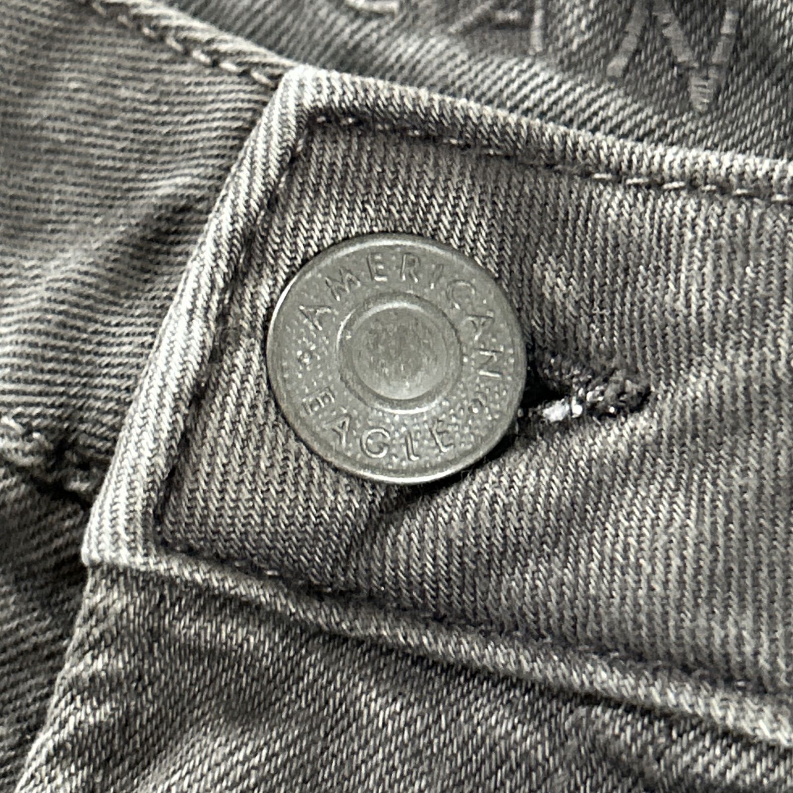 メンズ AMERICAN EAGLE グレー デニム 32x32 Eagle American アメリカンイーグル グレー スキニーデニムパンツ デニム