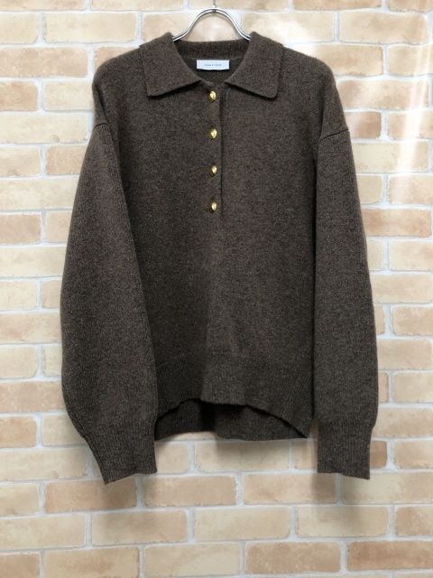 ADAM ET ROPE アダムエロペ ポロシャツニットプルオーバー GAM-24430-B ブラウン F 111436285