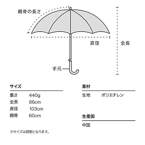 【色: オフ】202Wpc. 雨傘 ビニール傘16Kプラスティックパイピング オ