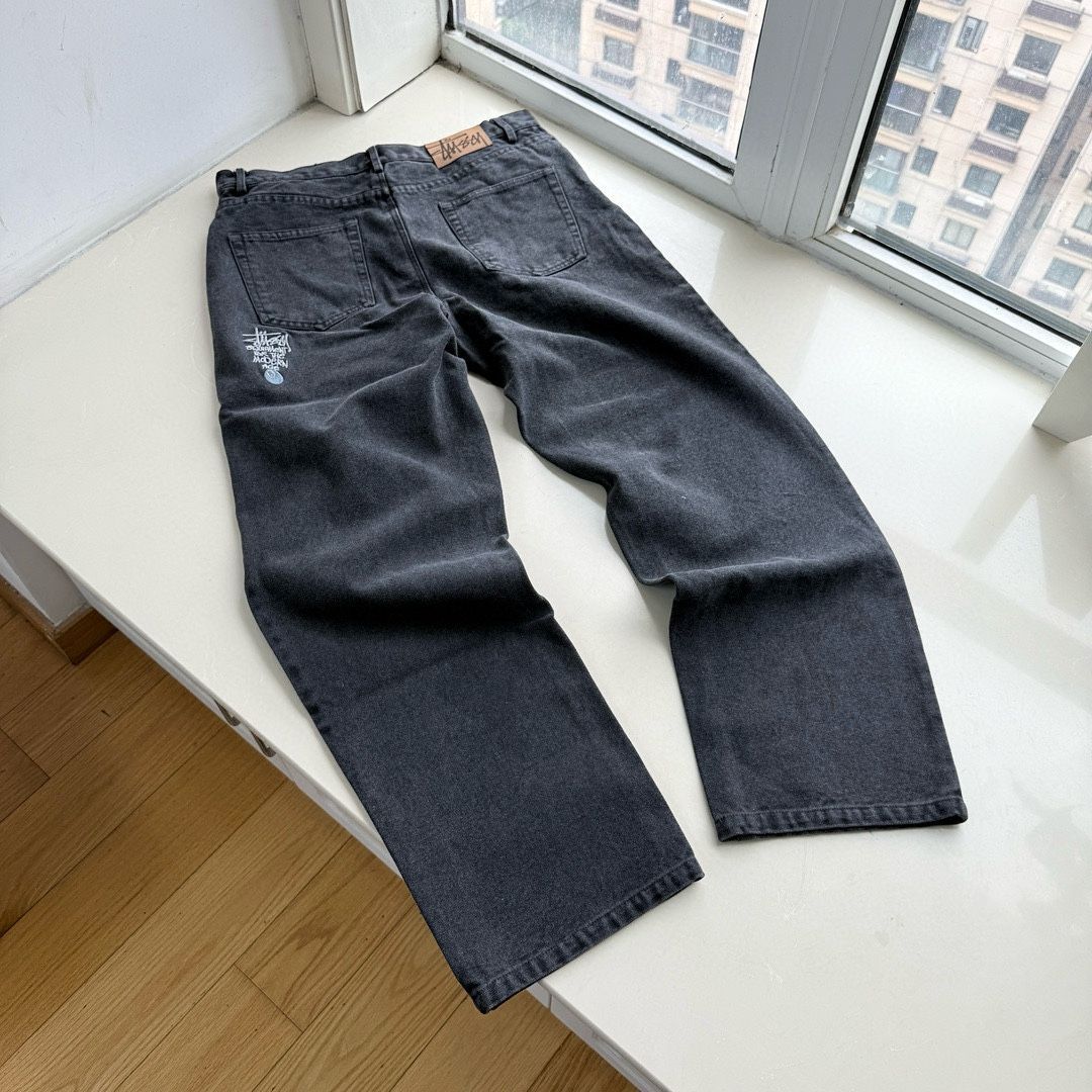 Stussy ワールドツアー ワールドツアー ブラックエイト ウォッシュド 