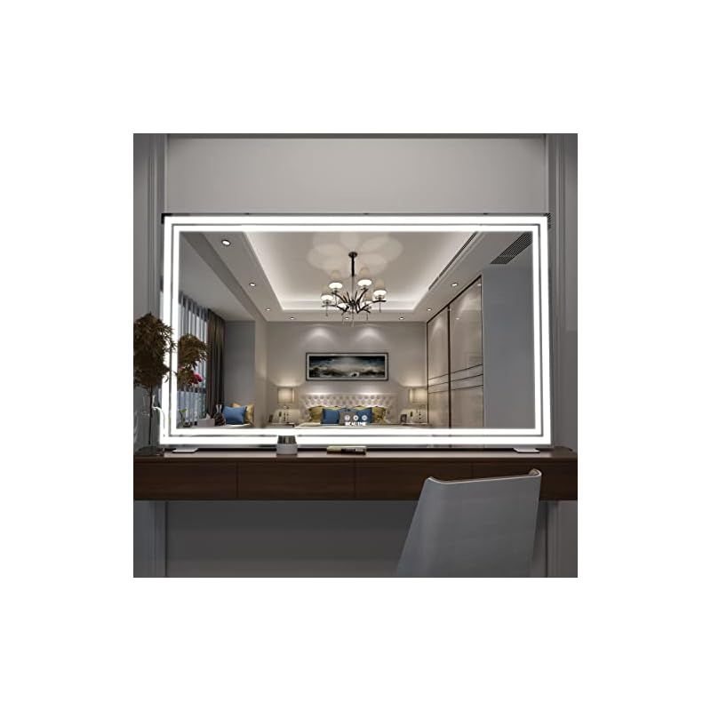 BEAUTME化粧鏡 女優ミラー大きい 照明付きミラー 壁掛け/卓上両用 明る