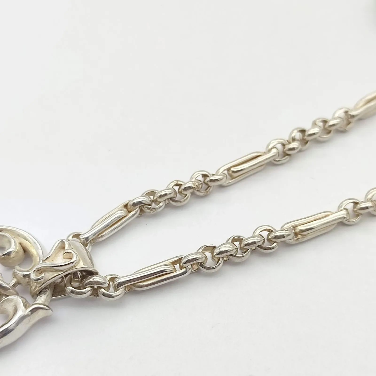 ALZUNI アルズニ ハートモチーフシルバーネックレス オニキス シルバー