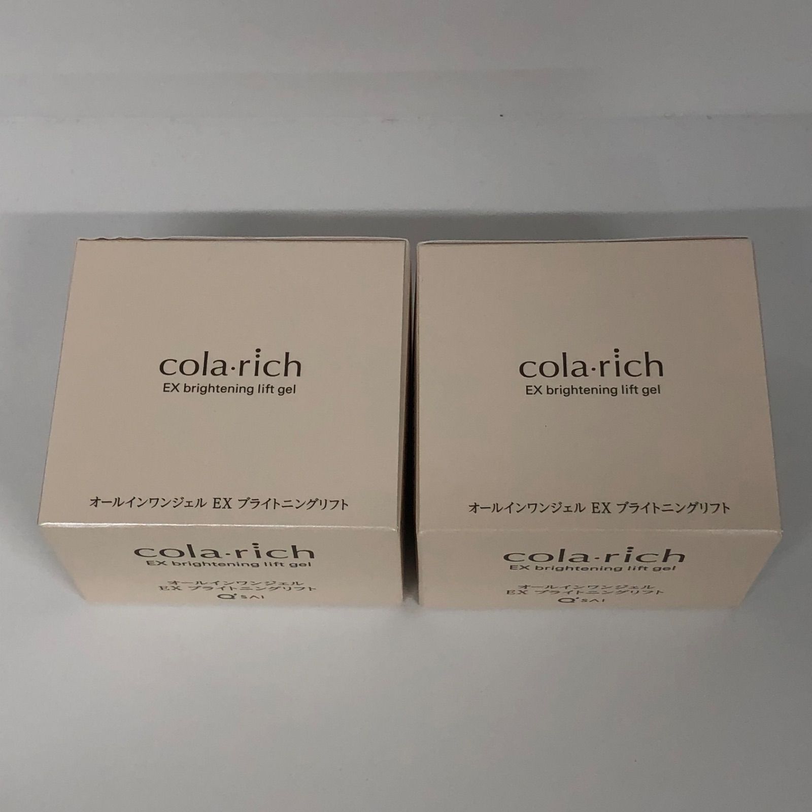 G726 QSAI キューサイ cola･rich コラリッチ EX ブライトニングリフト オールインワンジェルクリーム 55g 2点セット