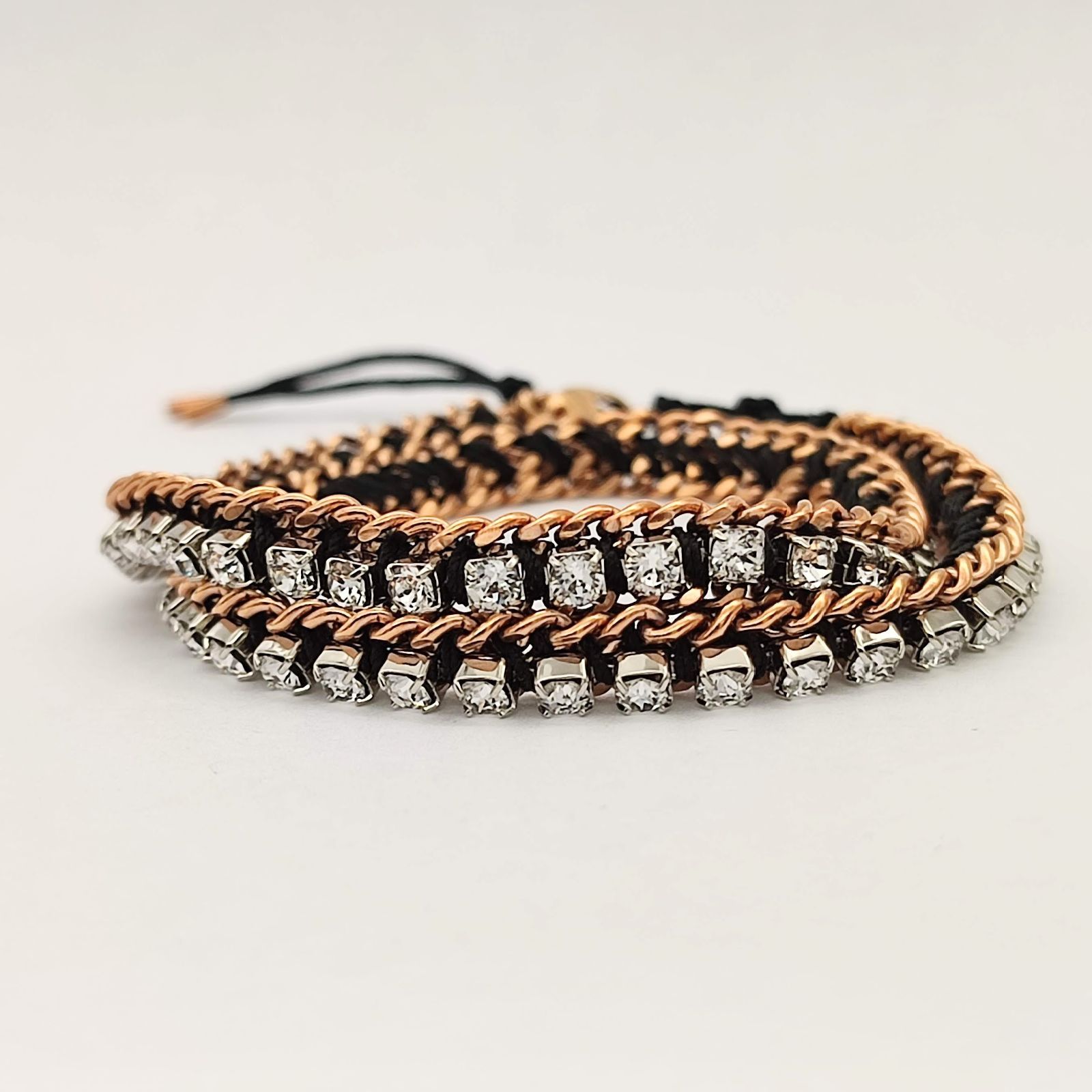 美品】スワロフスキー Swarovski ベネティダブルブレスレット