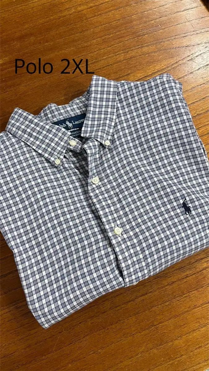 Polo ポロ Ralph Lauren ラルフローレン シャツ チェック柄 2XL