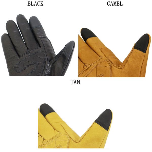 Schott (ショット) 4970044 WINTER ZIP LEATHER GLOVE ウィンター