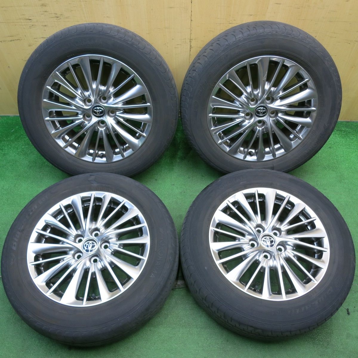 キレイ 21年 トヨタ 30系 アルファード ヴェルファイア 純正 225|60R17 ヨコハマ ブルーアース E51 E51A 17インチ PCD114.3|5H 5060605AKノ