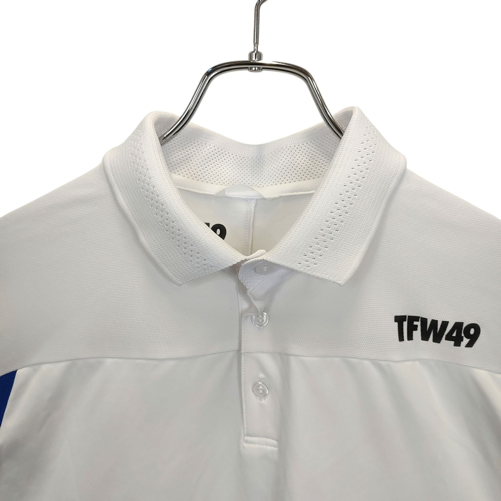 TFW49 ティーエフダブリューフォーティーナイン / TFW49 ティーエフダブリューフォーティーナイン T102410019 ATHLETE  POLO II アスリートポロシャツII WHT × WHT 正規通販 ゴルフ メンズ /モロトフカクテル ヒステリックグラマー 正規通販