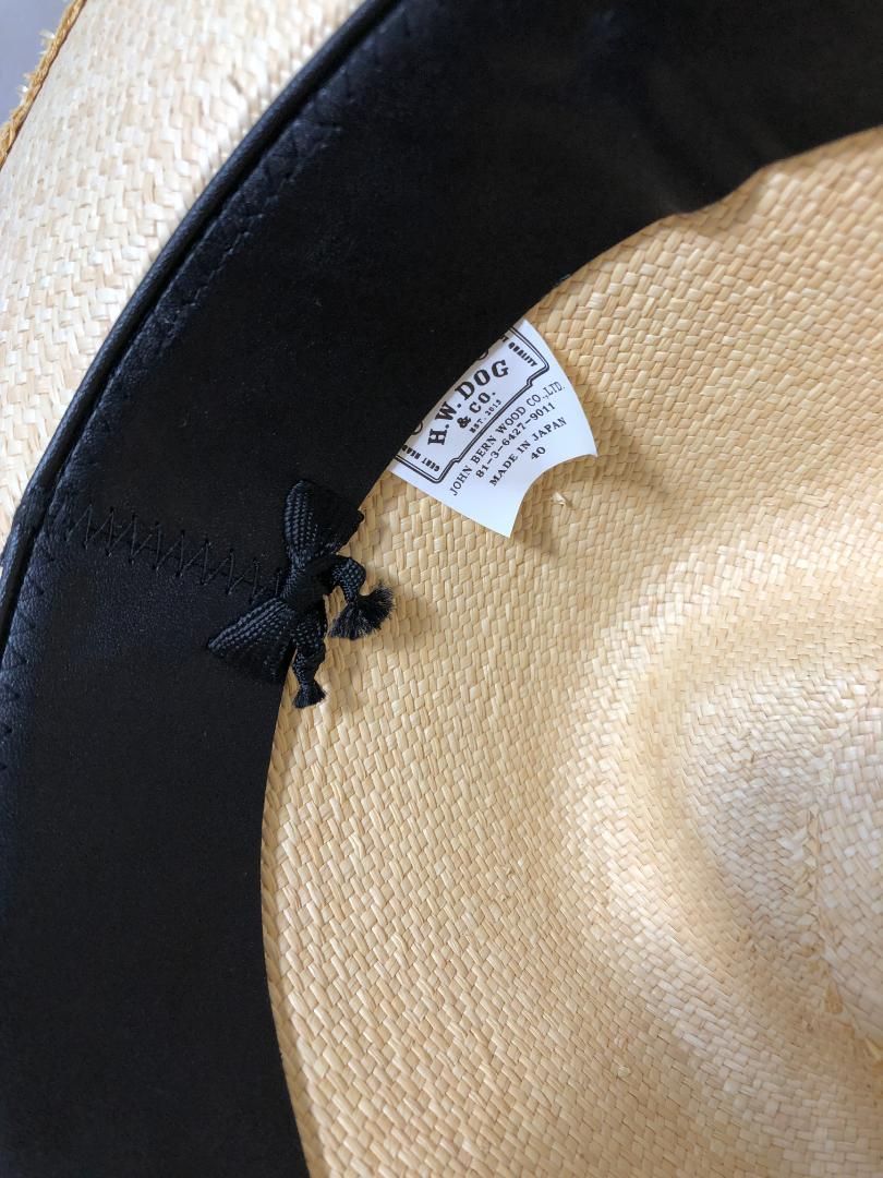 018031 THE H.W. DOG - CO. T-PAGARI PANAMA HAT 40 パナマ ハット エイチダブリュードッグアンドコー D-00506 NICORILABO_COM