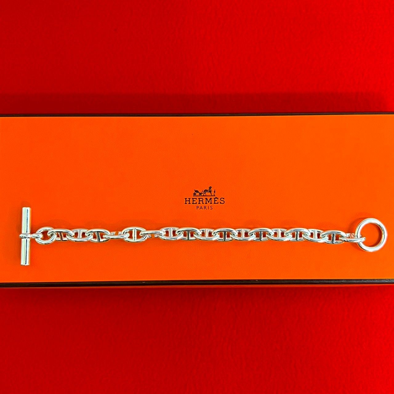 HERMES シェーヌダンクル　mm17 極美品 HERMES 極 美品 希少品 エルメス シェーヌダンクル mm 17コマ