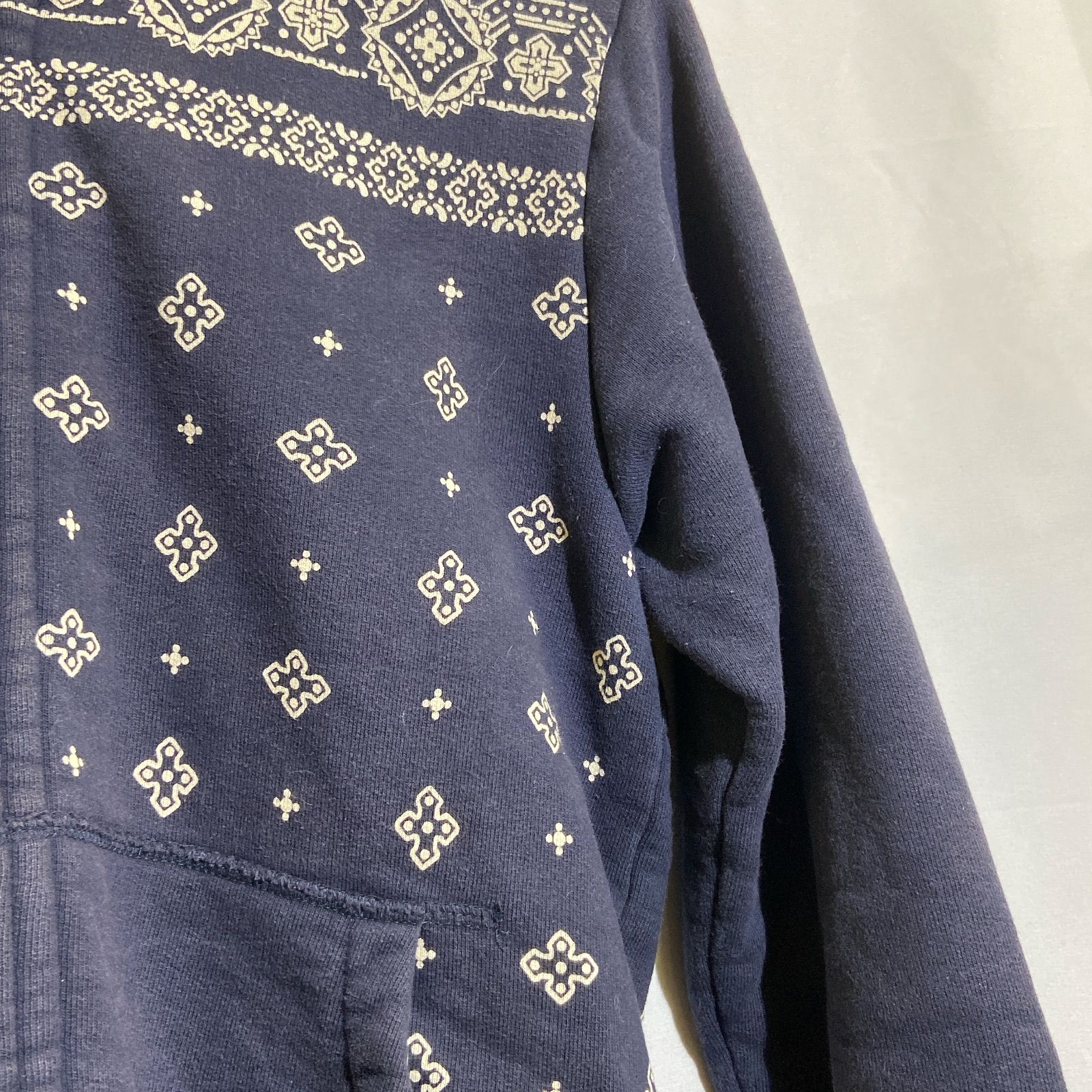 HYSTERIC GLAMOUR ヒステリックグラマー 0221CF05 バンダナ柄 ジップ 
