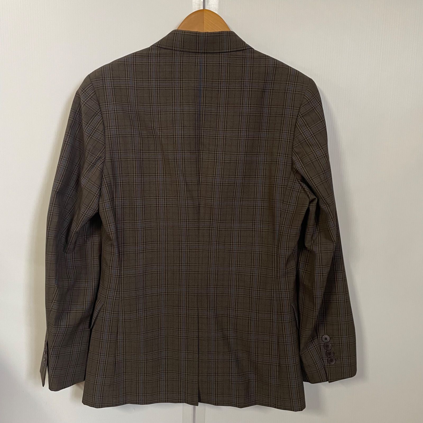 美品【ポールスミス】Lサイズ セットアップ チェック ブラウン 2B Paul Smith ポールスミス セットアップ チェック ブラウン