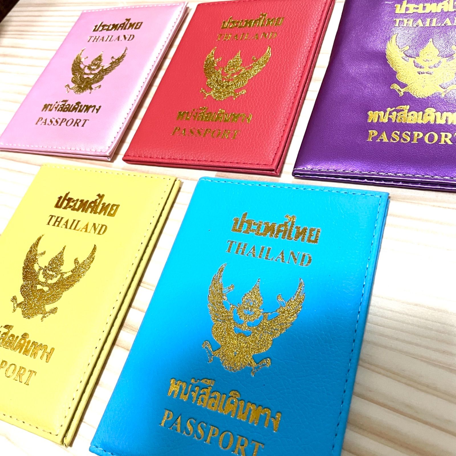 タイパスポート風 パスポートカバー ピンク 旅行用品 | jstochigi.org