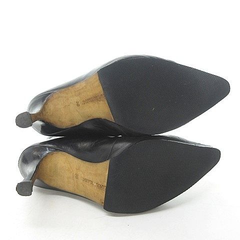 保存袋付き美品✨マノロブラニク　カウレザーショートブーツ　黒　35.5 Manolo Blahnik（マノロ・ブラニク）の「Manolo Blahnik Vane