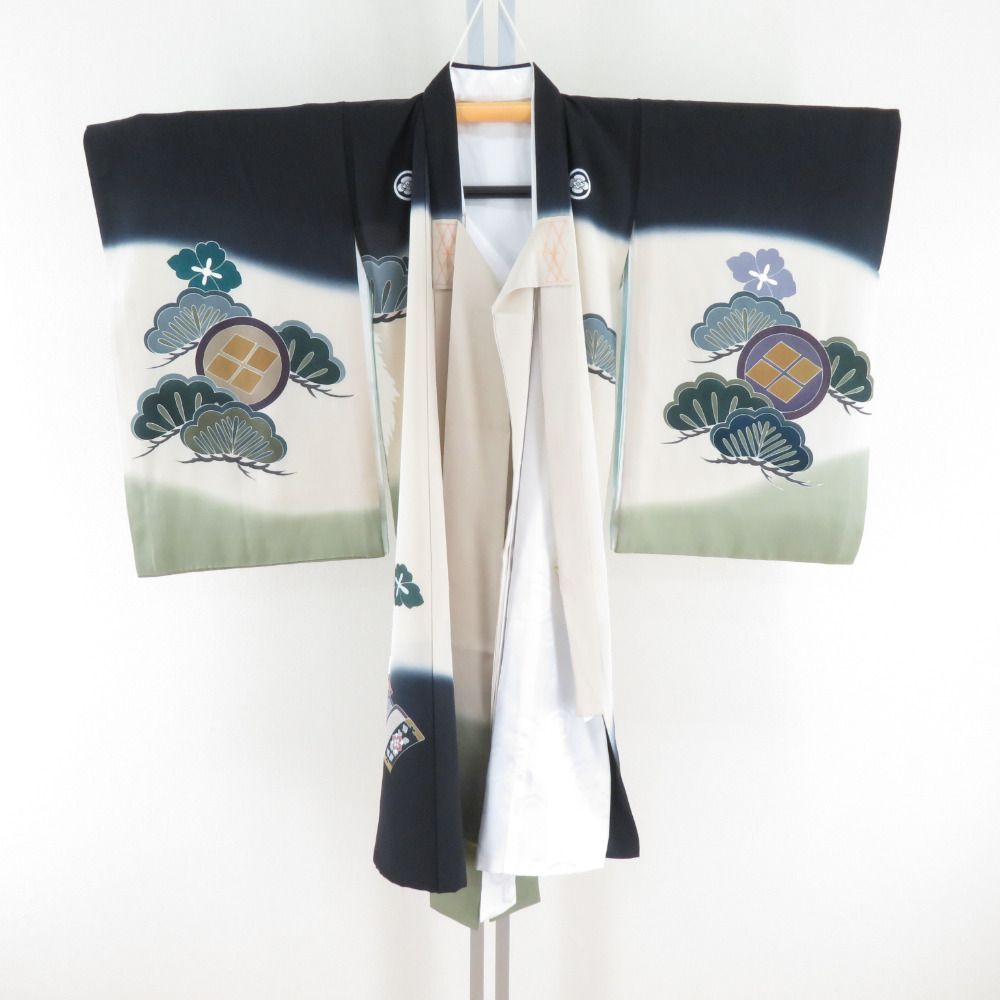 NA894子供着物無双袖長襦袢付き男の子七五三正絹着丈96センチ裄丈47センチ NA894子供着物無双袖長襦袢付き男の子七五三正絹着丈96センチ裄丈47