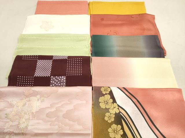 平和屋着物 和装小物 帯揚げ10枚セット 正絹 DAAX2072xg