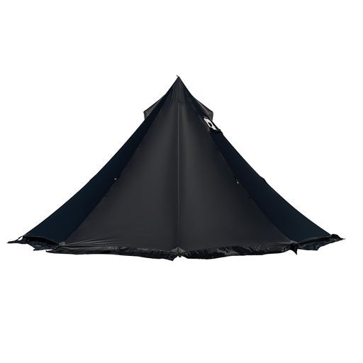 HillZeroワンポールテント4 6人用 ホットテント薪ストーブ対応 長さ4 2メートル 高さ2 4メートル 煙突穴付き 防水 遮光 通気性 スカート付き簡単設営 キャンプアウトドア4シーズン対応